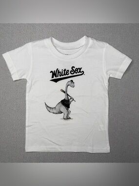 Chicago White Sox Tiny Turnip Youth TT Rex‎ T-Shirt - White 18 months